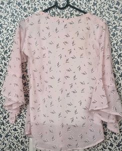 Pretty Pink Pleated Tops