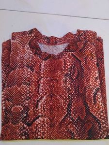 Stylish Snake Print Top