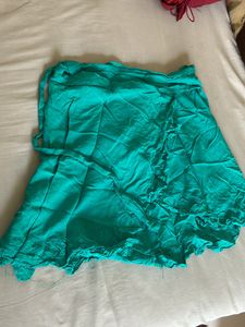 New Summery Goan Sea Green Wrap Around Skirt