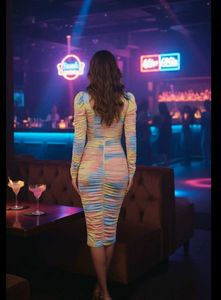 Chic Multi-Color Bodycon Dress