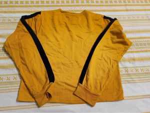 Yellow Long Sleeve Knit Top