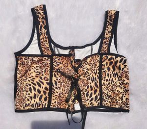 Leopard Print Corset Top