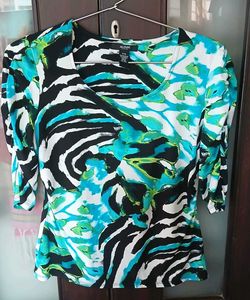 Vibrant Print Blouse - L Size