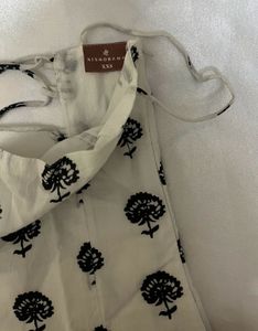 White Printed Kurti