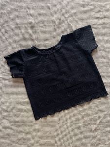 Elegant Black Textured Top