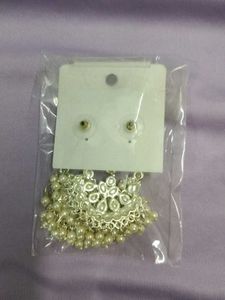 Dhwani Pearl &amp; Stone Jhumka Earrings🤩
