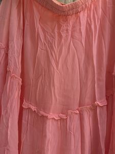 Elegant Pink Embellished Kurta and skirt