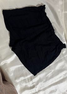 Black High-Waisted Shorts