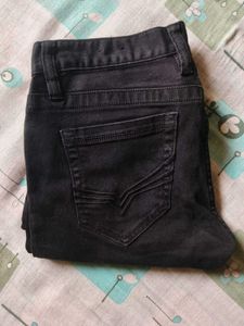 Black Denim Jeans, 100%dark jeans