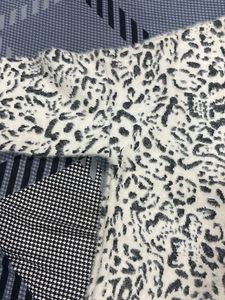 white abd black cheetah print sweatshirt