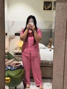 Pink Floral Pajama Set