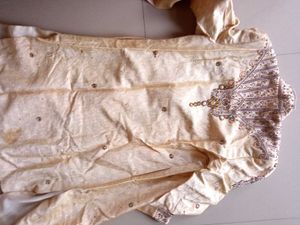 Men's Beige Sherwani Set