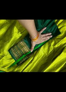 Elegant Dark Green half saree
