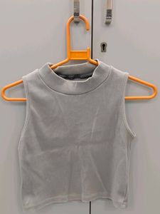 Sleeveless Mock Neck Top