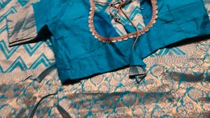 Elegant Blue Silk Saree with Blouse
