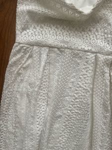 White Lace Mini Dress
