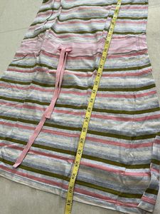 Striped Tank Dress with Tie Waist