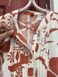 Boho Floral Print Kurta set