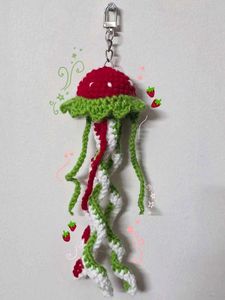 Crochet Jellyfish Keychain Set (Blue &amp; Pink)💖☺️🧸