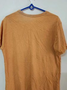 Orange Graphic Print T-Shirt