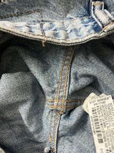 ZARA original ripped straight jeans
