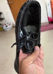 Stylish Black Patent Loafers