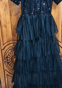 black gown