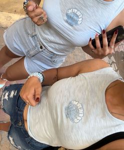 Light Blue Graphic T-Shirt