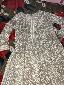 Elegant Printed Kurta with Palazzo Set