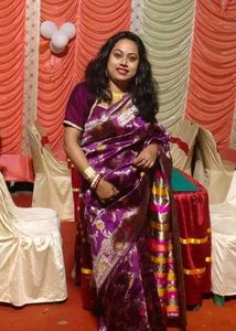 🔥Purple Banarasi Silk Saree😱