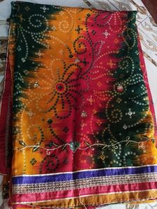 Vibrant Bandhani Saree