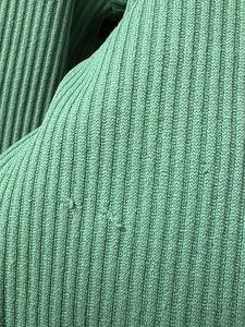 Lime Green Ribbed Long Sleeve Top
