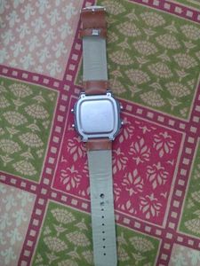 Stylish Digital Watch with Leather Strap