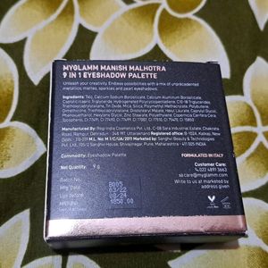 Manish Malhotra Eyeshadow Palette(Enchant)
