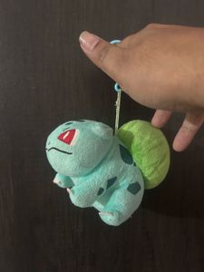 Bulbasaur plush toy designed as a bag charm or k