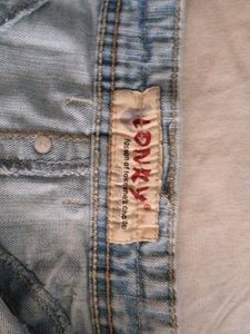 Light Wash Denim Mini Skirt