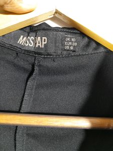 Black Western Wrap Top(women's)