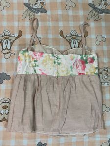 Floral Twist Front Tank Top