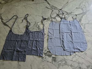 Stripe Pattern Bibs For adults