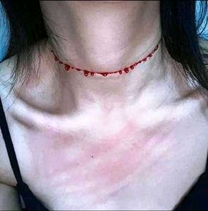 Red Blood drop necklace