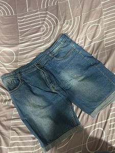 Men's Blue Denim Shorts