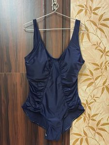 Elegant Navy One-Piece Swimsuit