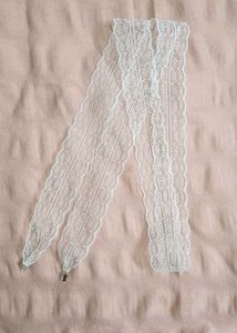 Lace Trim Hair Twilly/ Hairband