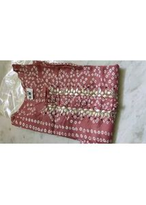 Peach Bandhani Print Kurta