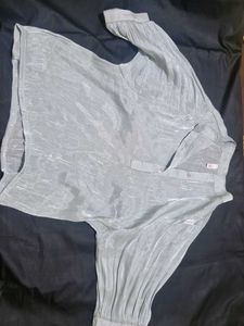 Sheer Metallic Blouse