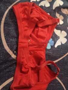 Vibrant Red Comfort Bra
