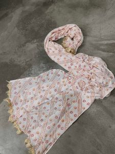 Beautiful flowerle cotton long dupatta