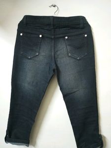 Charcoal Black  Capri
