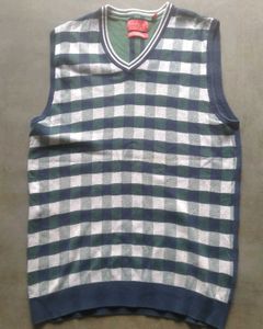 Checked Sweater Vest by Buffalo David Bitton