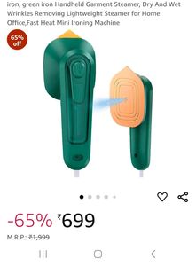 2 In1 Mini Steam Iron